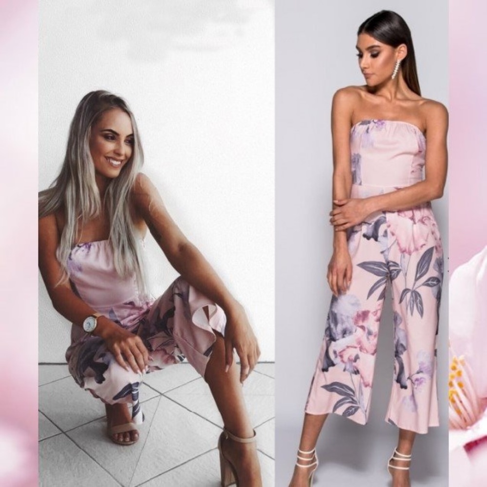 Floral Bandeau Jumpsuit